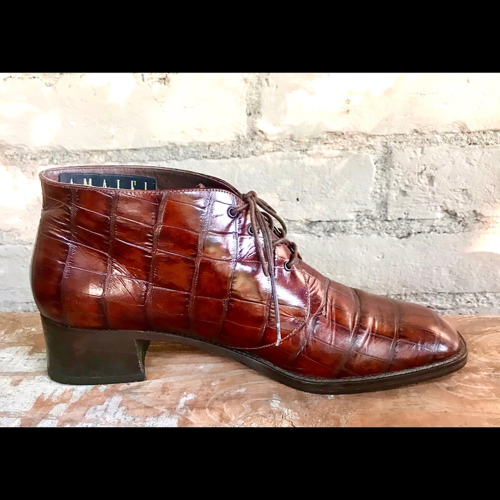 *****SOLD*SOLD****Annie Hall Ankle Boots made in Italy by AMALFI - Picture 3 of 10